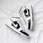 Custom Jordans Black White-shecustomize