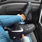 Black White Swoosh Handmade Custom Air Force 1-shecustomize