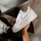 Green Gold Swoosh Custom Air Force 1s-shecustomize