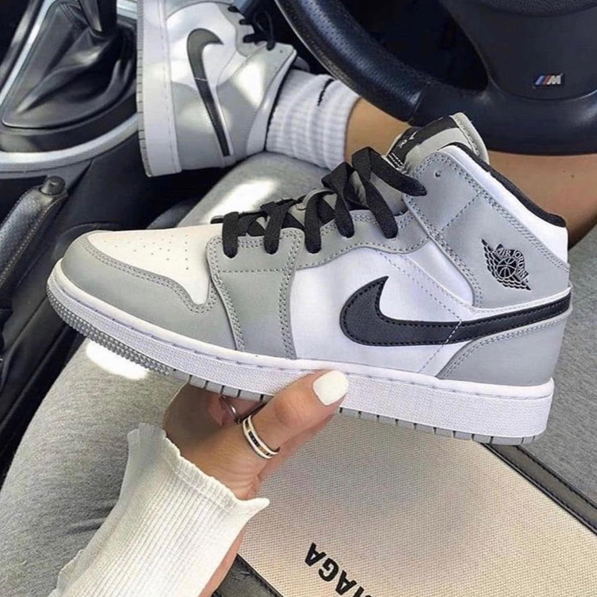 Black Gray Custom Air Jordan 1s â SHECUSTOMIZE