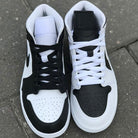 Black White Custom Air Jordan 1-shecustomize
