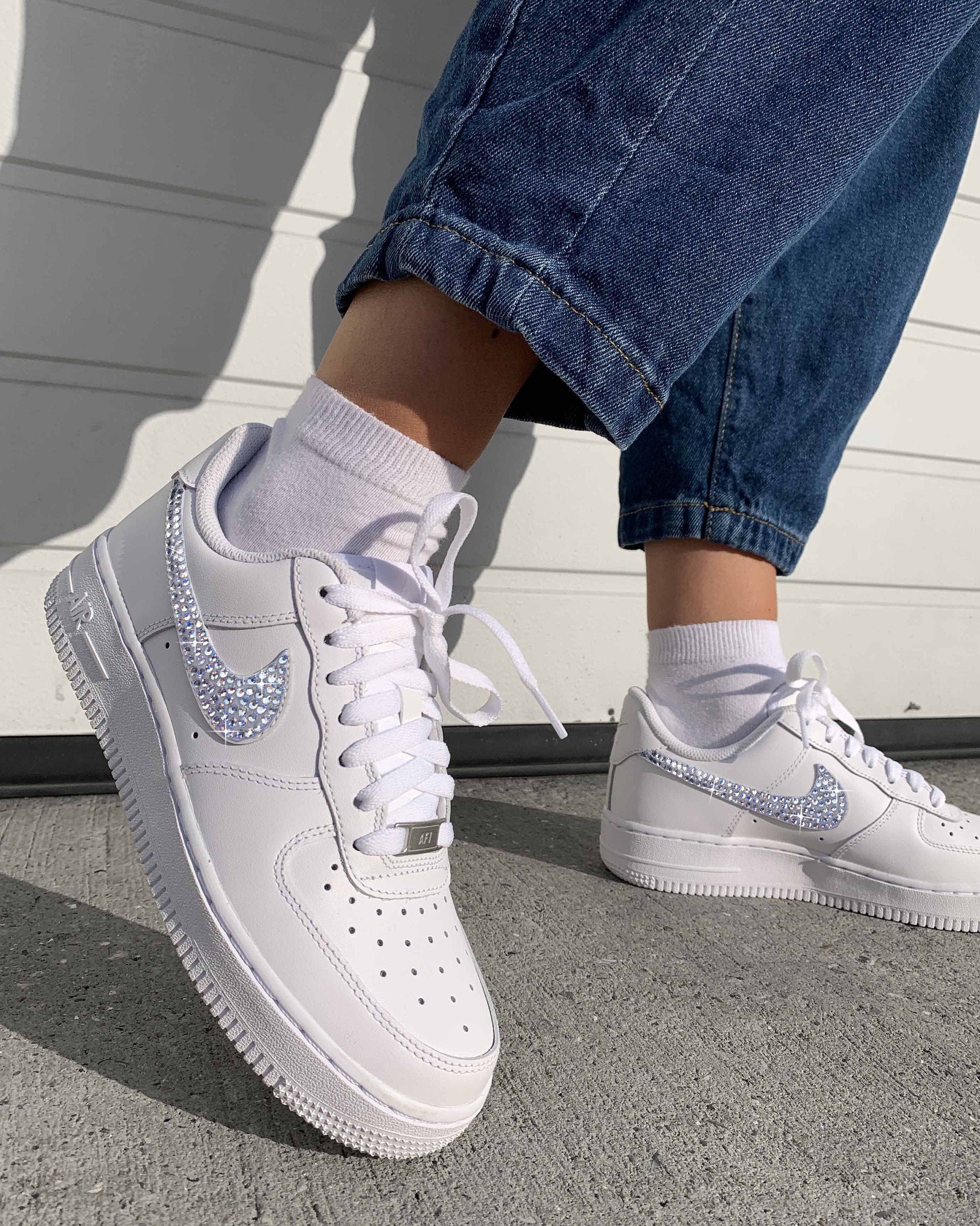 Diamond Swoosh Custom Air Force 1-shecustomize