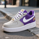 Gray Blue White Custom Air Force 1-shecustomize