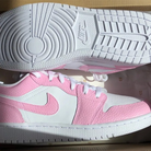 Custom Jordans Pink White Low