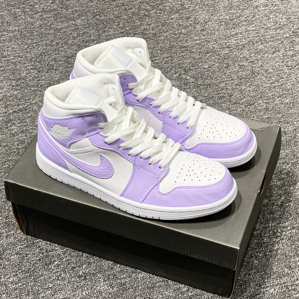 Custom Jordans Purple White