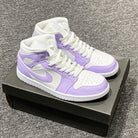 Custom Jordans Purple White