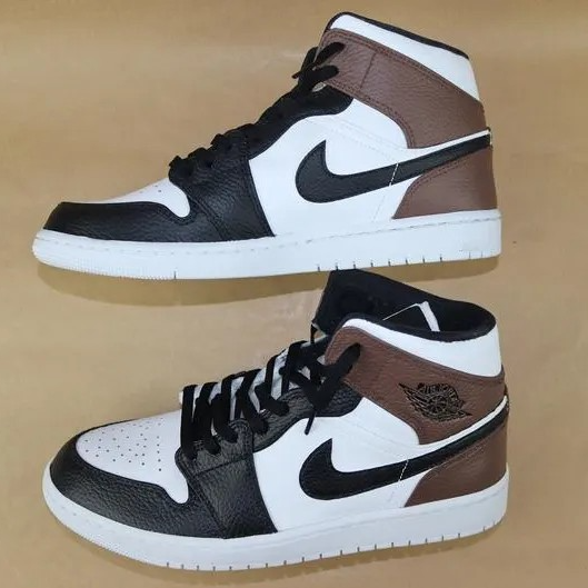 Custom Jordans Black White Brown