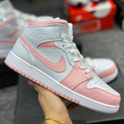 Custom Jordans White Pink