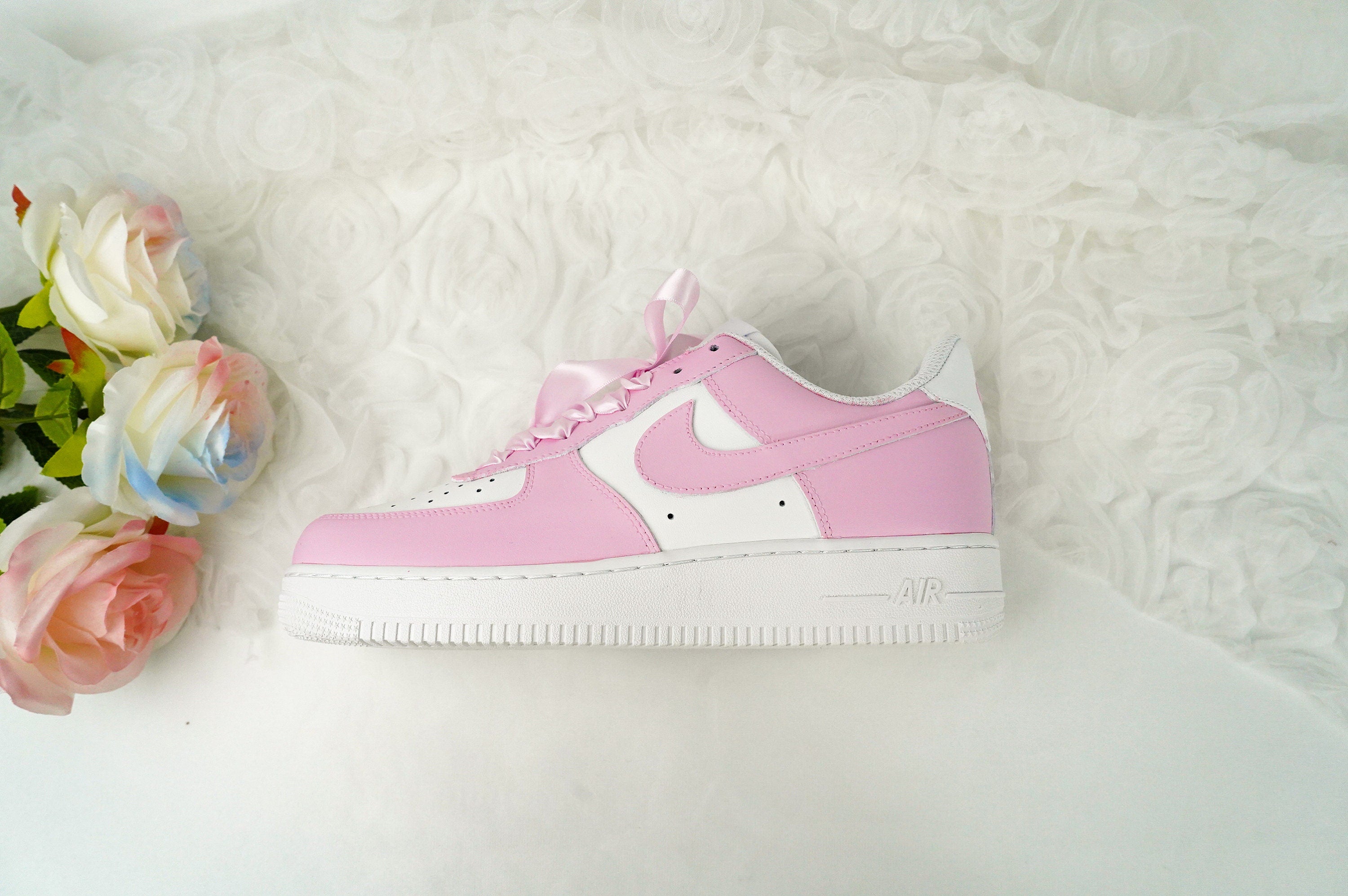 Pink Air Force 1s Custom Shoes Sneakers-shecustomize