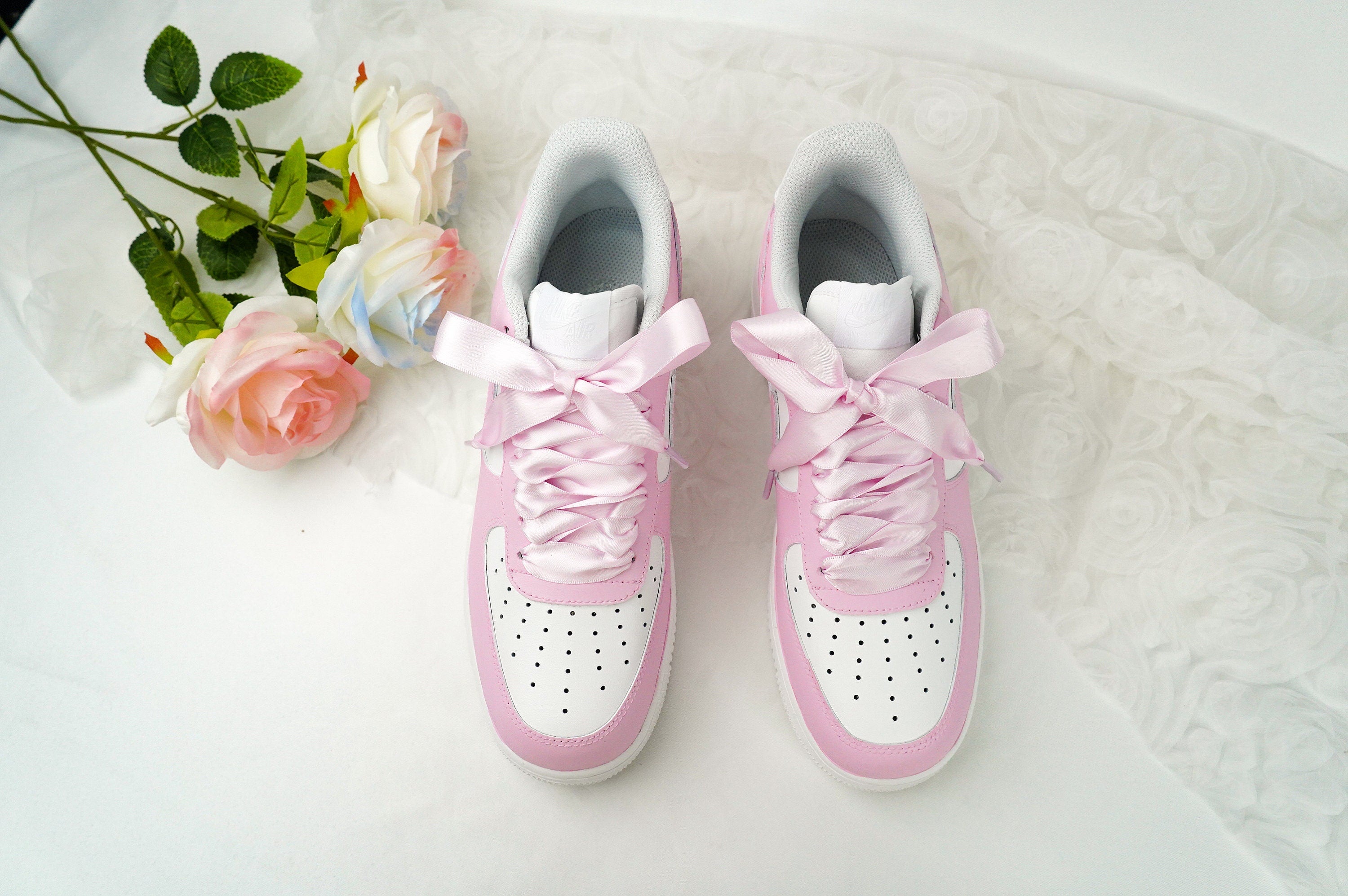 Pink Air Force 1s Custom Shoes Sneakers-shecustomize