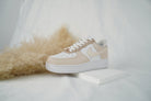 Beige Air Force 1s Custom Shoes Sneakers-shecustomize