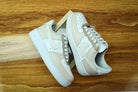 Beige Brown Air Force 1s Custom Shoes Sneakers-shecustomize
