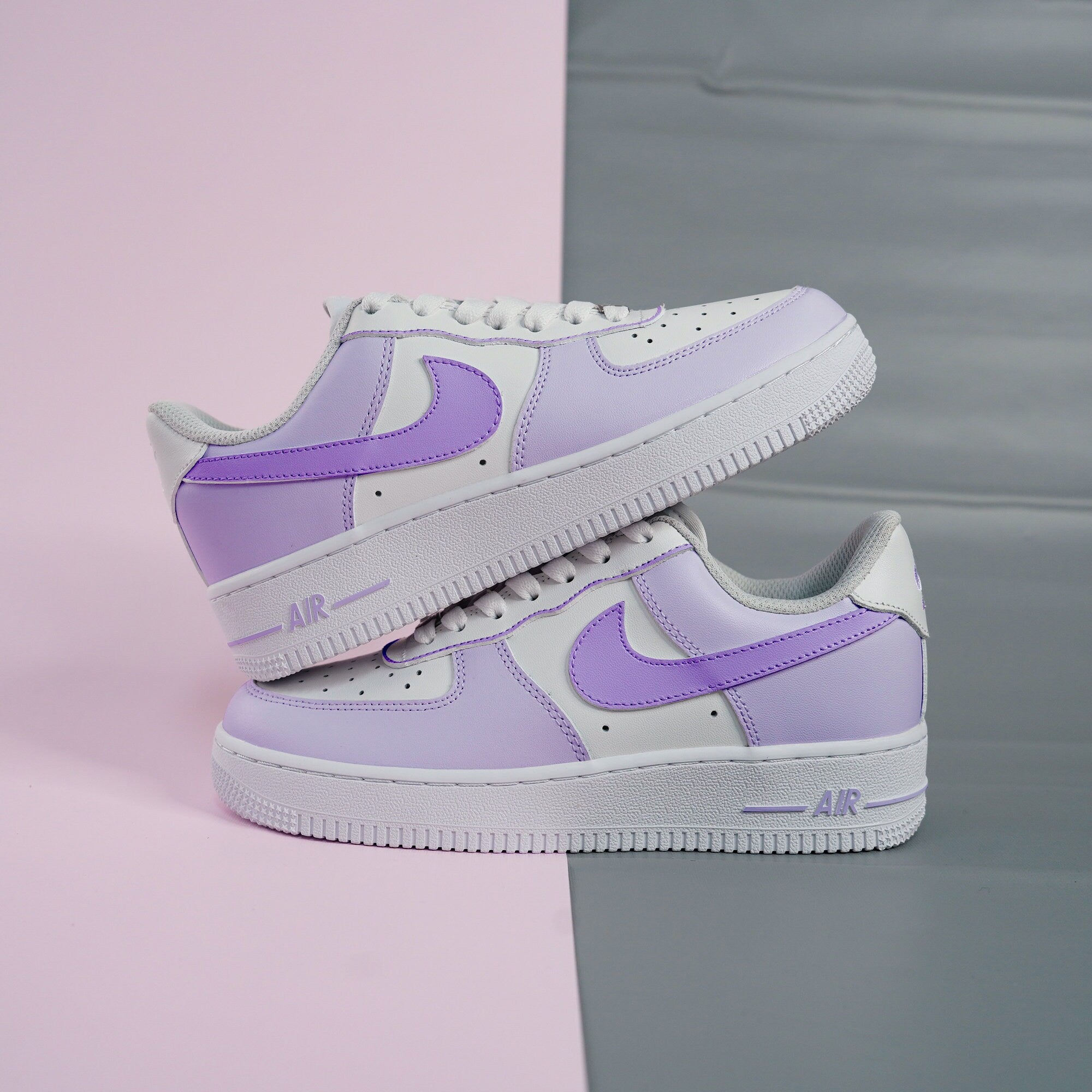 Purple Air Force 1s Custom Shoes Sneakers-shecustomize