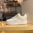 Beige Brown Air Force 1s Custom Shoes Sneakers-shecustomize