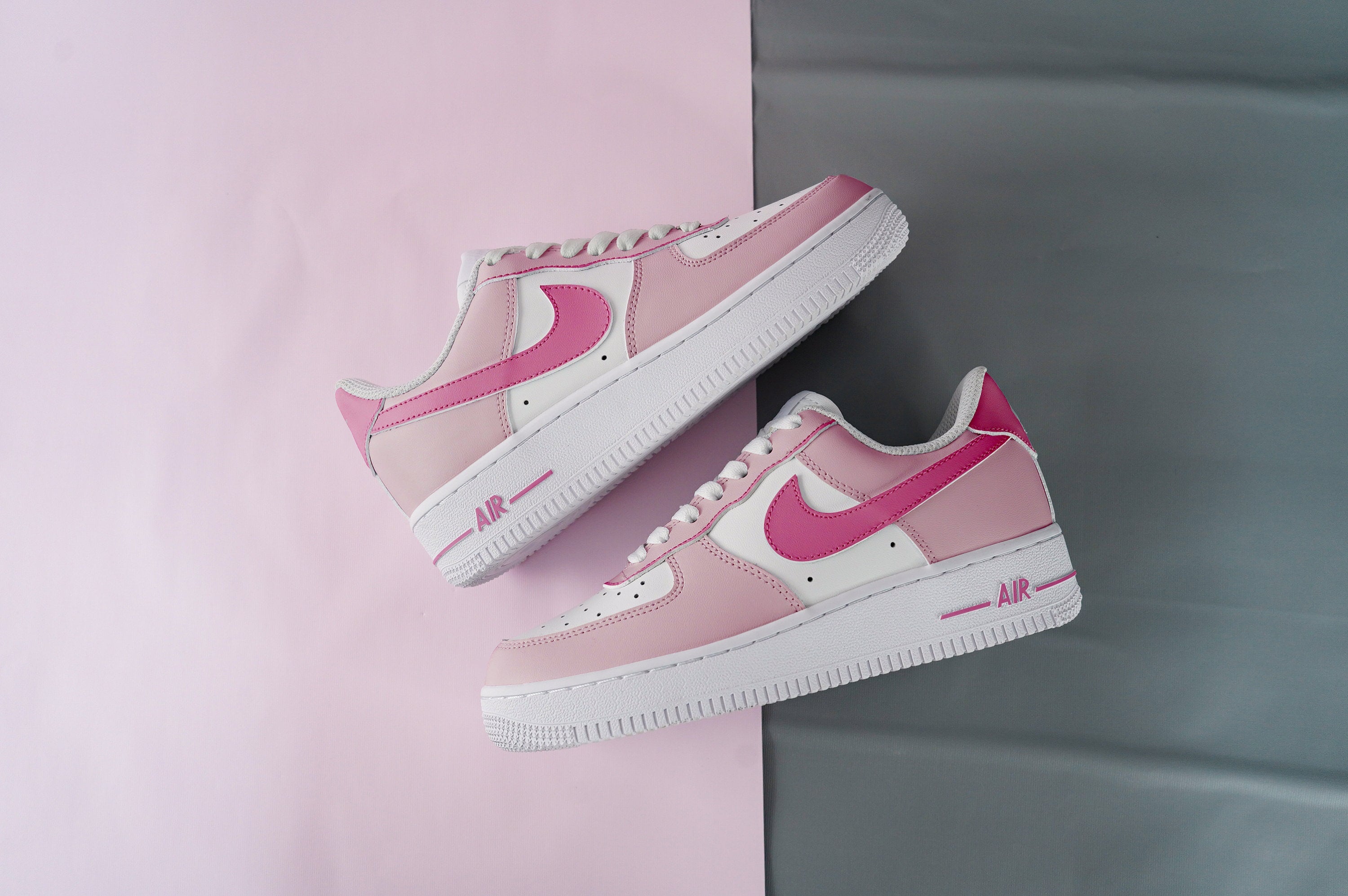Pink Air Force 1s Custom Shoes Sneakers-shecustomize