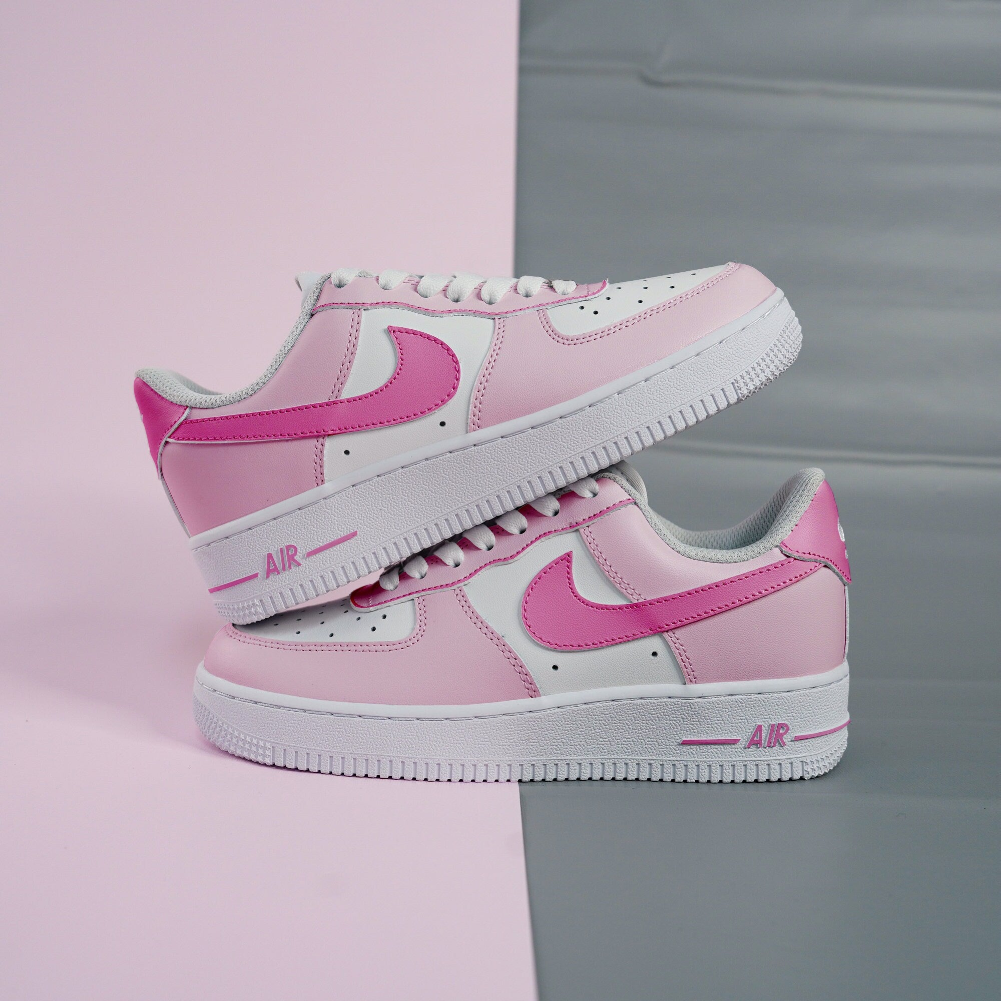 Pink Air Force 1s Custom Shoes Sneakers-shecustomize