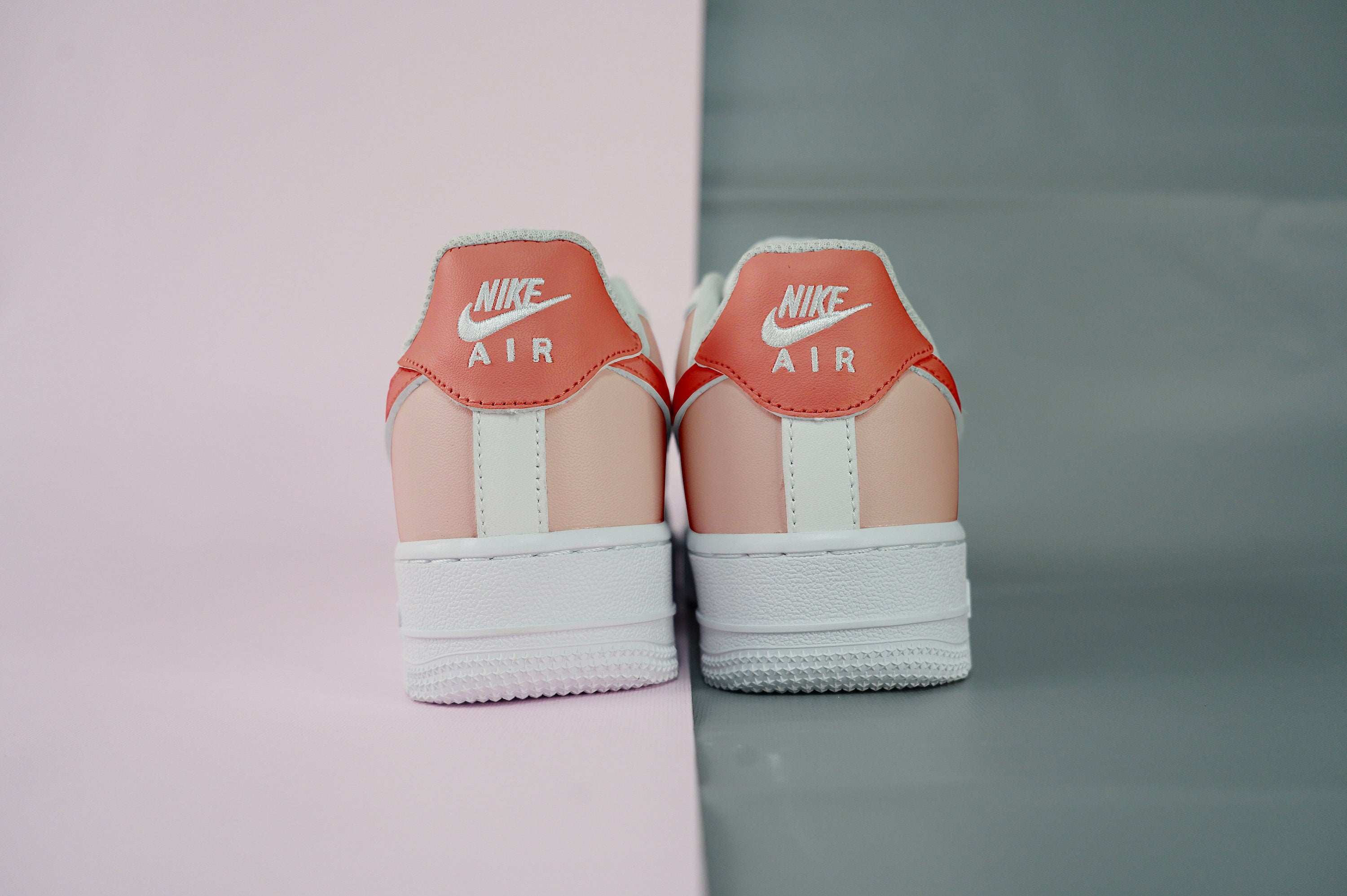 Pink Red Air Force 1s Custom Shoes Sneakers-shecustomize