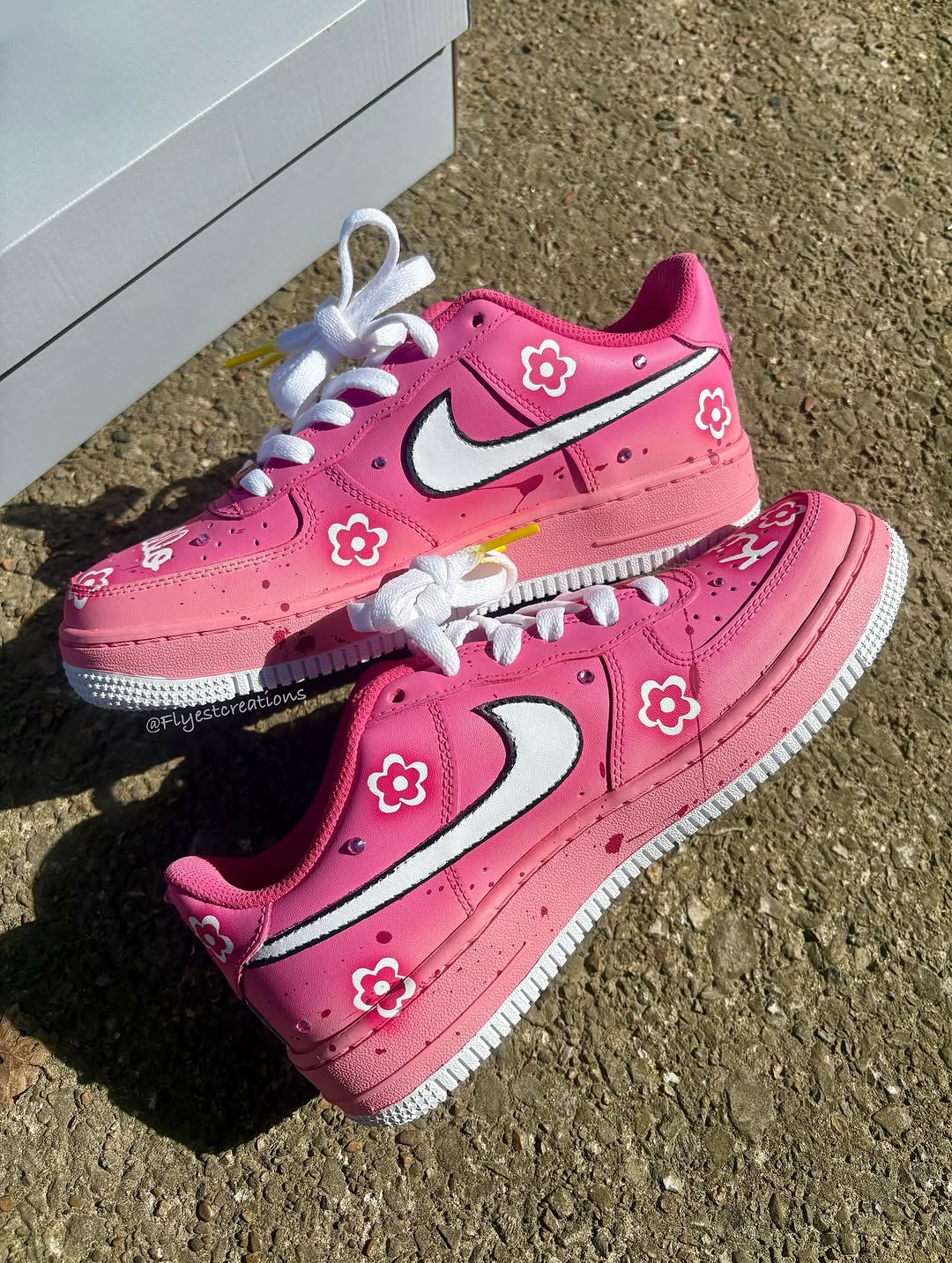 Hand Painted Hello Kitty Custom Pink Air Force 1 Sneakers-shecustomize