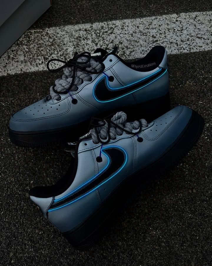 Hand Painted PS5 Custom Air Force 1 Sneakers-shecustomize