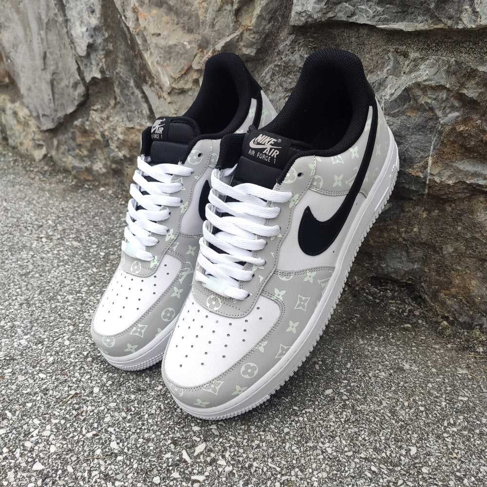 ROYAL GRAY LV Custom Air Force 1-shecustomize