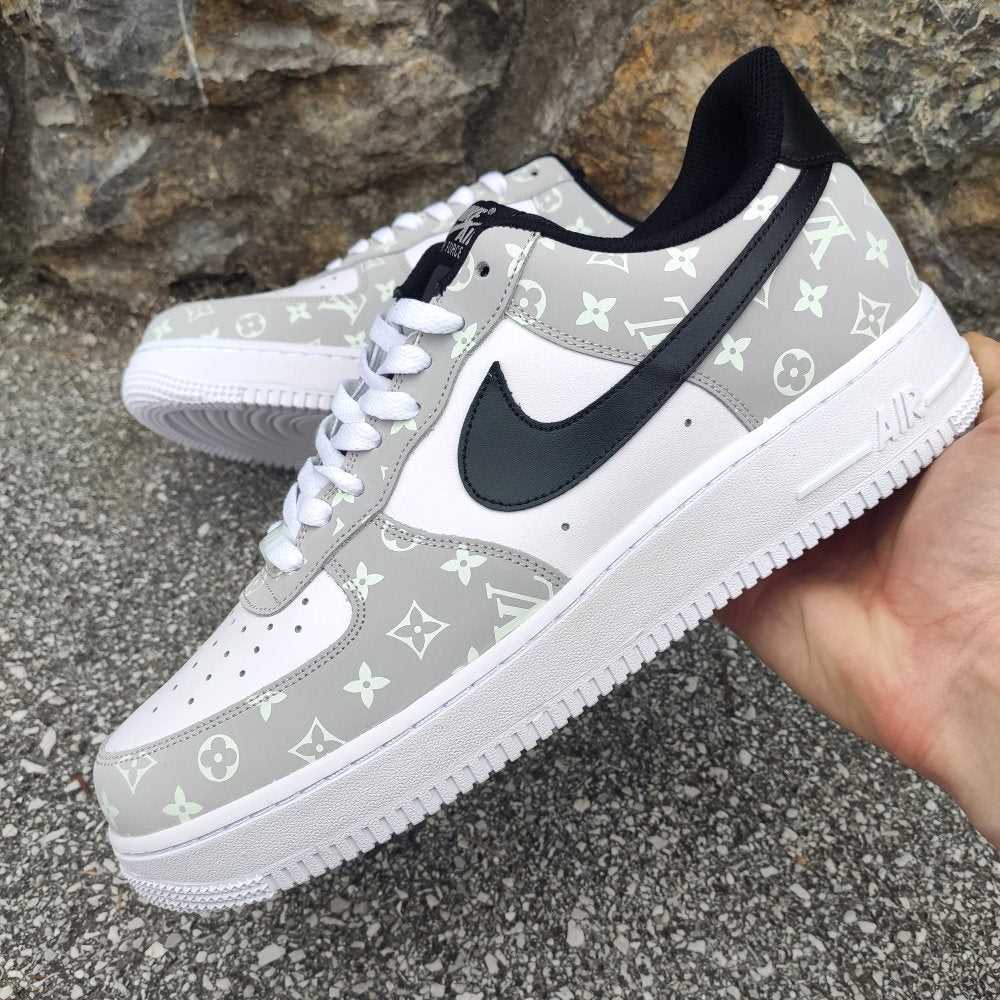 ROYAL GRAY LV Custom Air Force 1-shecustomize