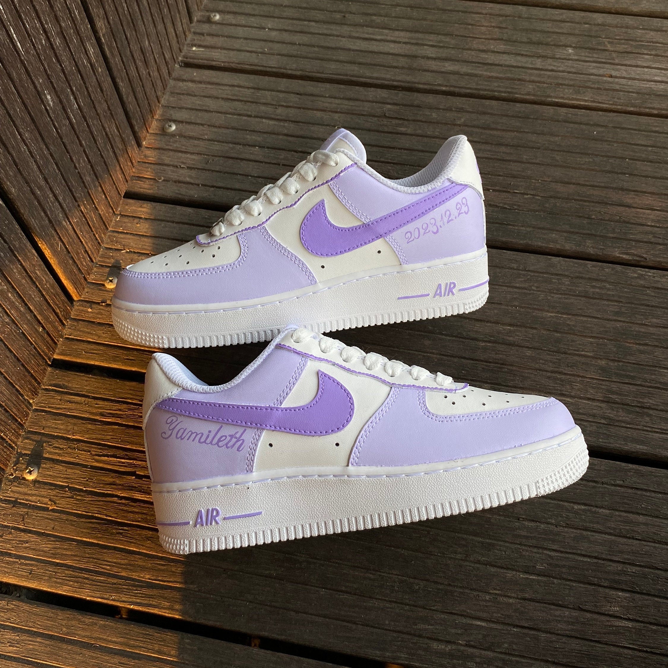 Purple Air Force 1s Custom Shoes Sneakers-shecustomize