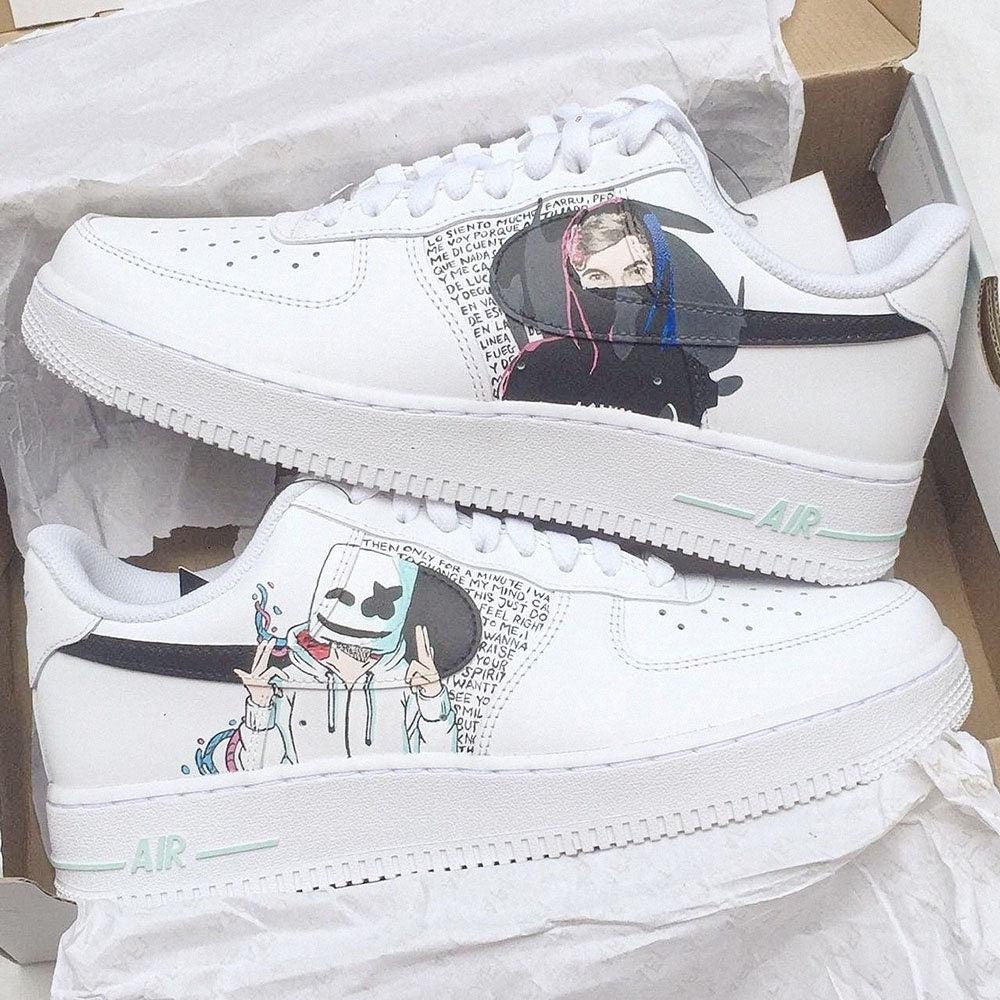 Alan Walker Marshmello Custom Air Force 1-shecustomize