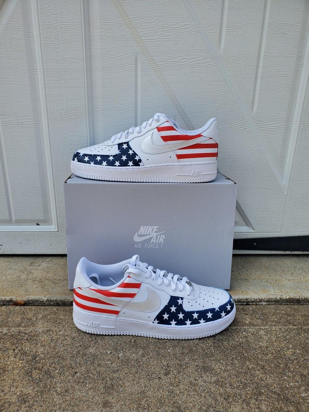 American Flag Custom Air Force 1-shecustomize