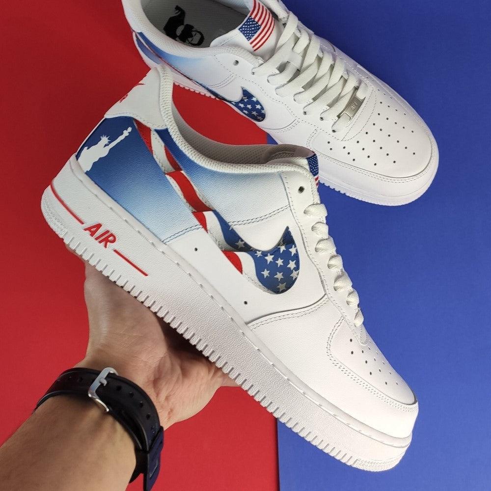 American Flag Statue of Liberty Custom Air Force 1-shecustomize