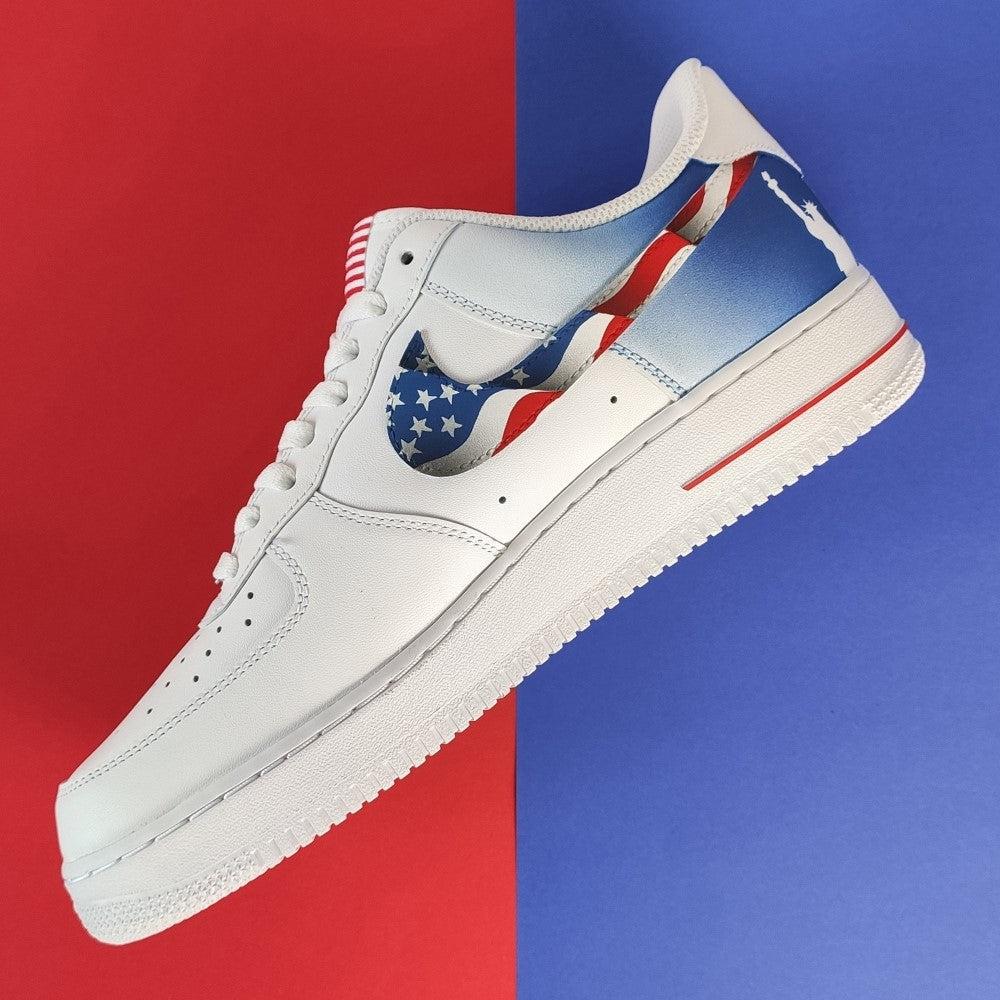 American Flag Statue of Liberty Custom Air Force 1-shecustomize