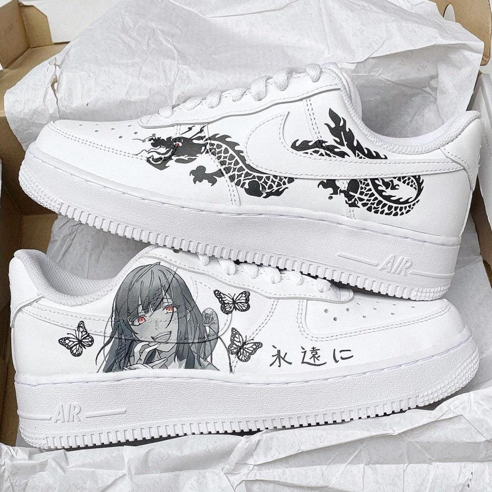 custom air force 1s anime