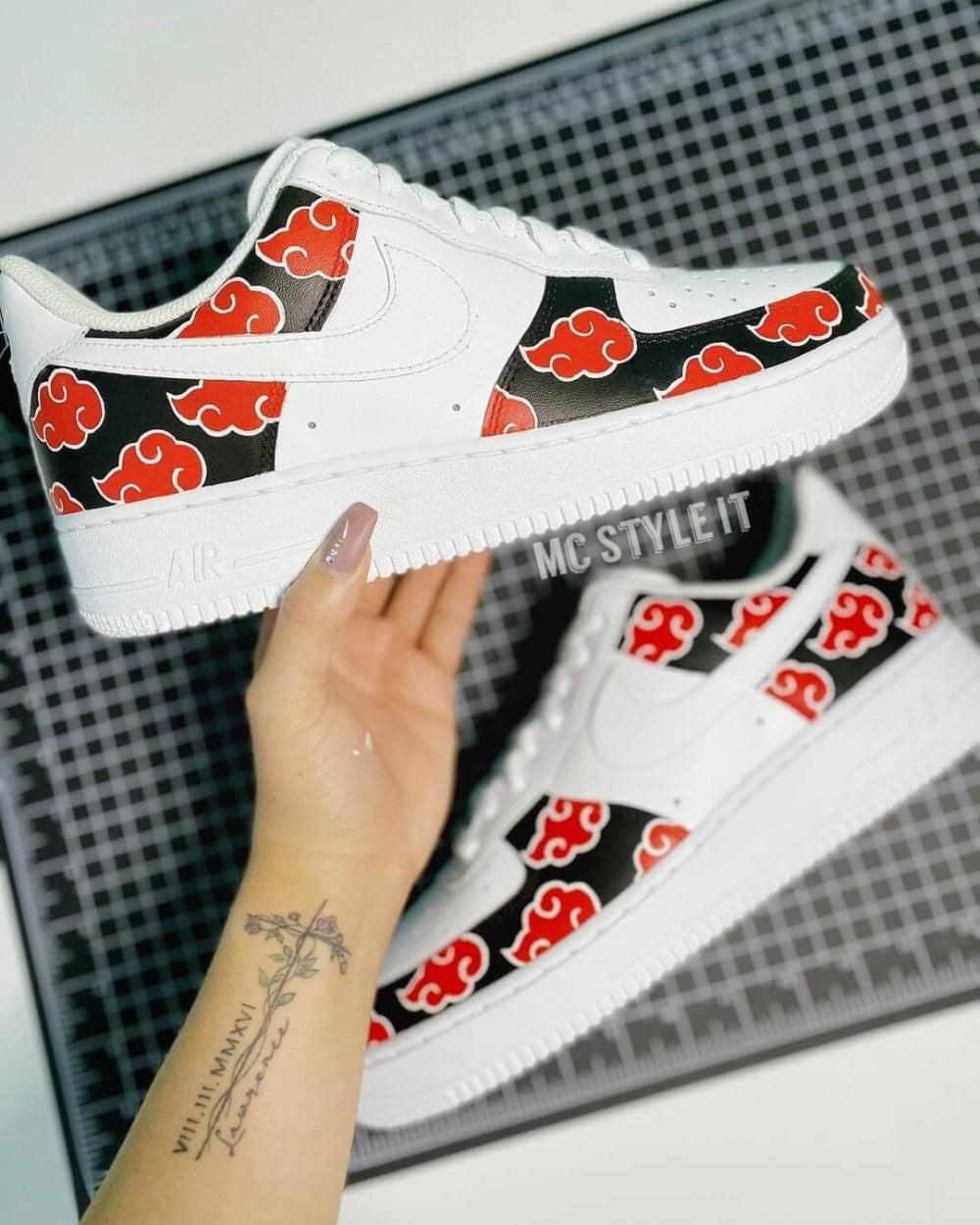 Naruto Red Cloud Custom Air Force 1-shecustomize