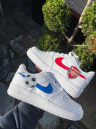 Arsenal Blue Red Custom Air Force 1-shecustomize