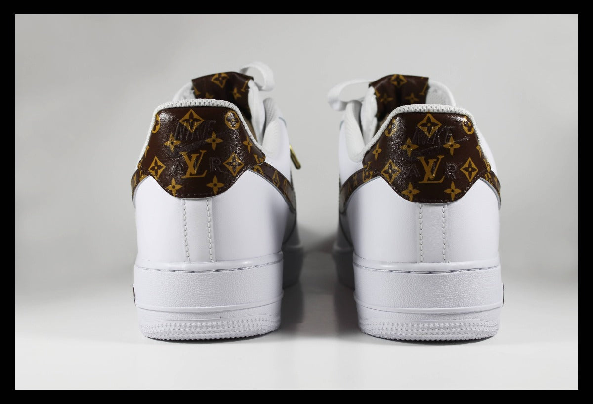 Brown LV Custom Air Force 1-shecustomize