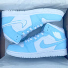 Baby Blue Custom Air Jordan 1-shecustomize