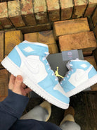 Baby Blue Custom Air Jordan 1-shecustomize