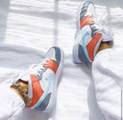 Baby Blue Swoosh Custom Air Jordan 1 Mids-shecustomize