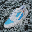 Baby Blue White Custom Air Jordan 1-shecustomize