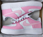 Baby Pink Custom Air Force 1-shecustomize