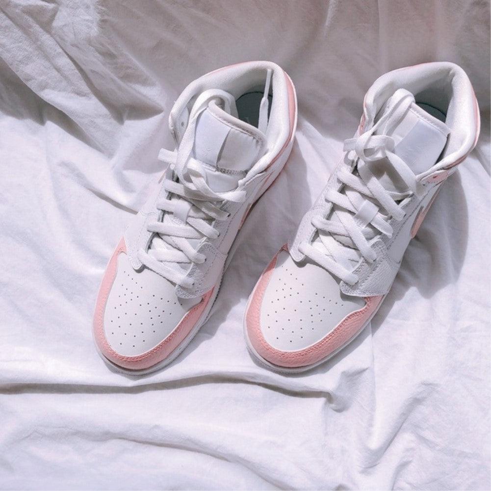 Baby Pink Custom Air Jordan 1-shecustomize