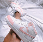 Baby Pink Custom Air Jordan 1-shecustomize