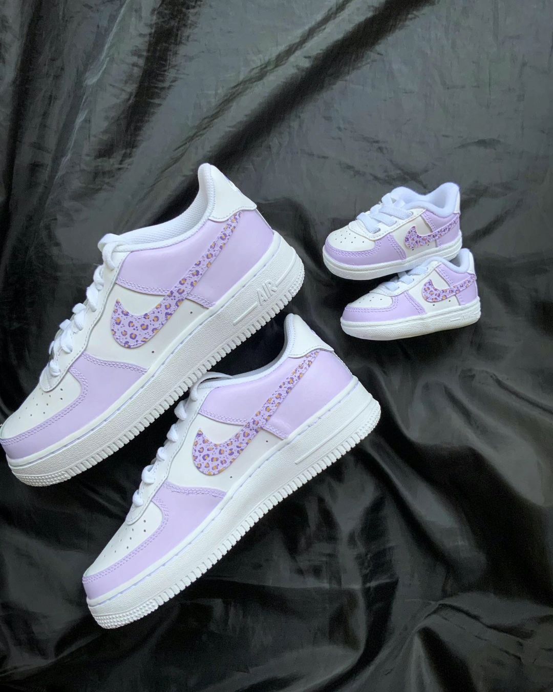 Baby Pink Leopard Custom Air Force 1-shecustomize