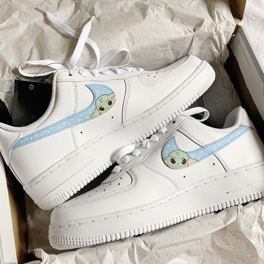 Baby Yoda Custom Air Force 1-shecustomize