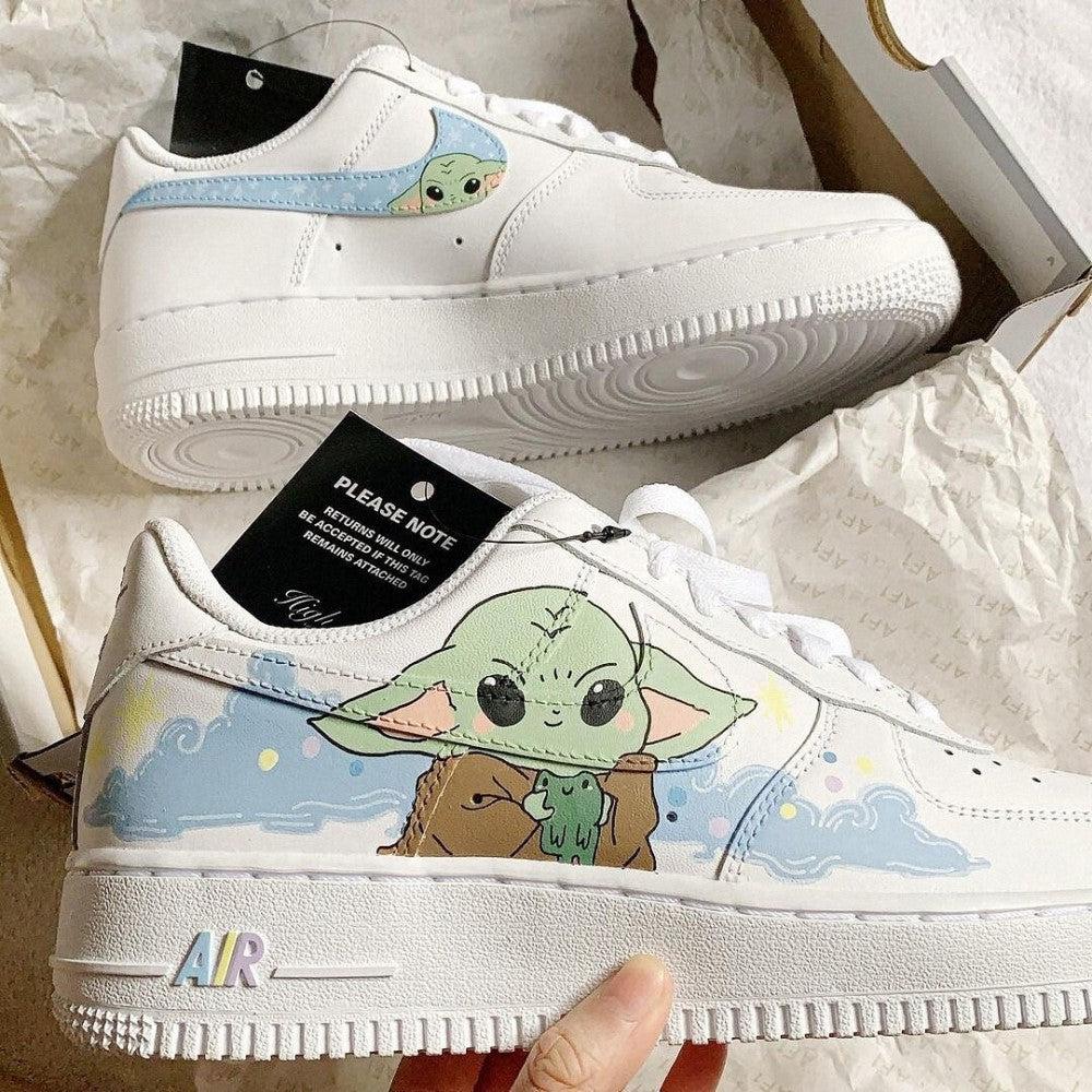 Baby Yoda Custom Air Force 1-shecustomize
