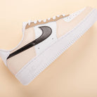 Beige Black Air Force 1s Custom Shoes Sneakers-shecustomize