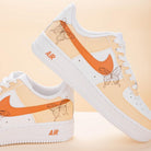 Beige Butterfly Air Force 1s Custom Shoes Sneakers-shecustomize