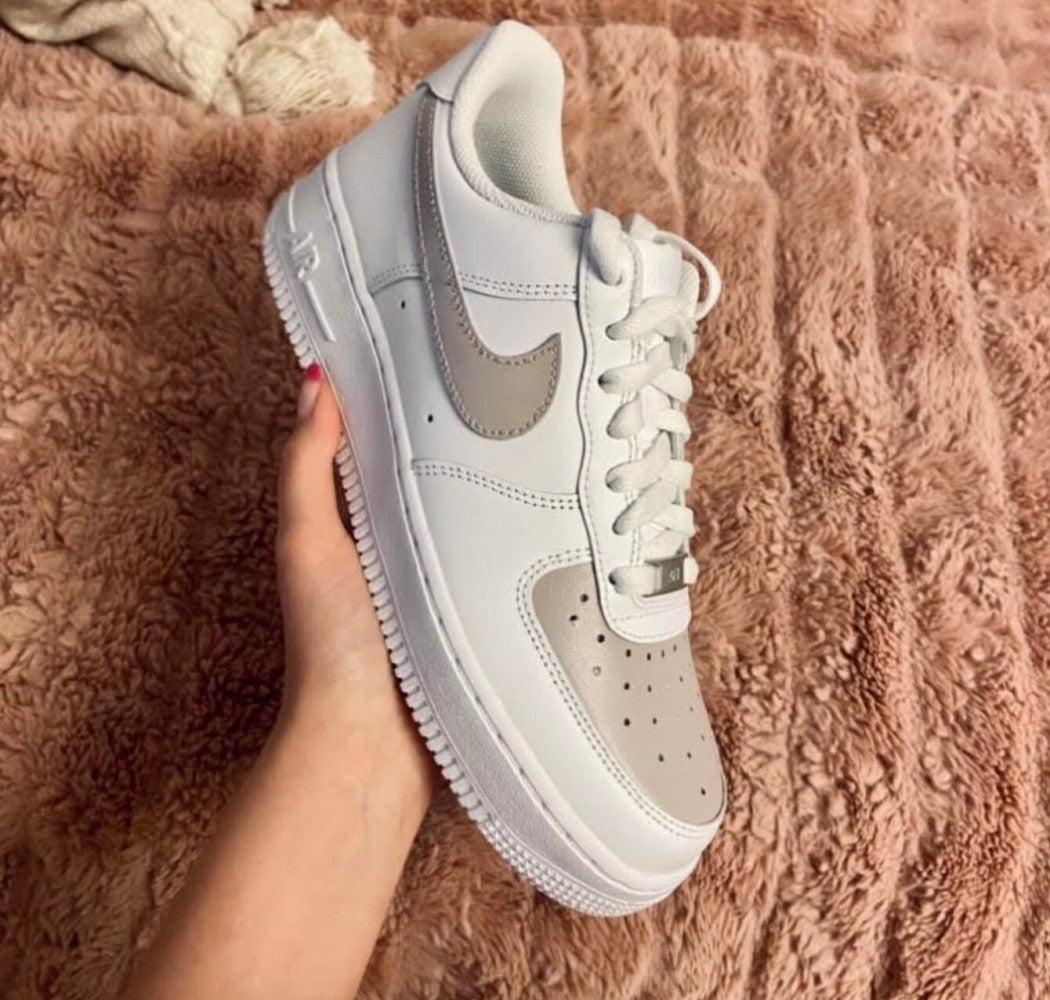 Beige Custom Air Force 1-shecustomize
