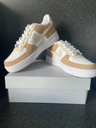Beige Custom Air Force 1-shecustomize
