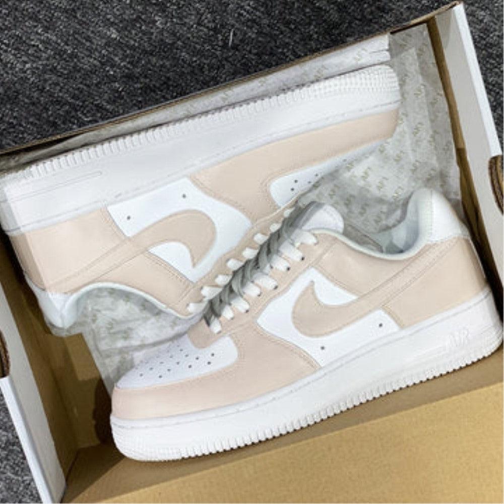 Beige Custom Air Force 1-shecustomize