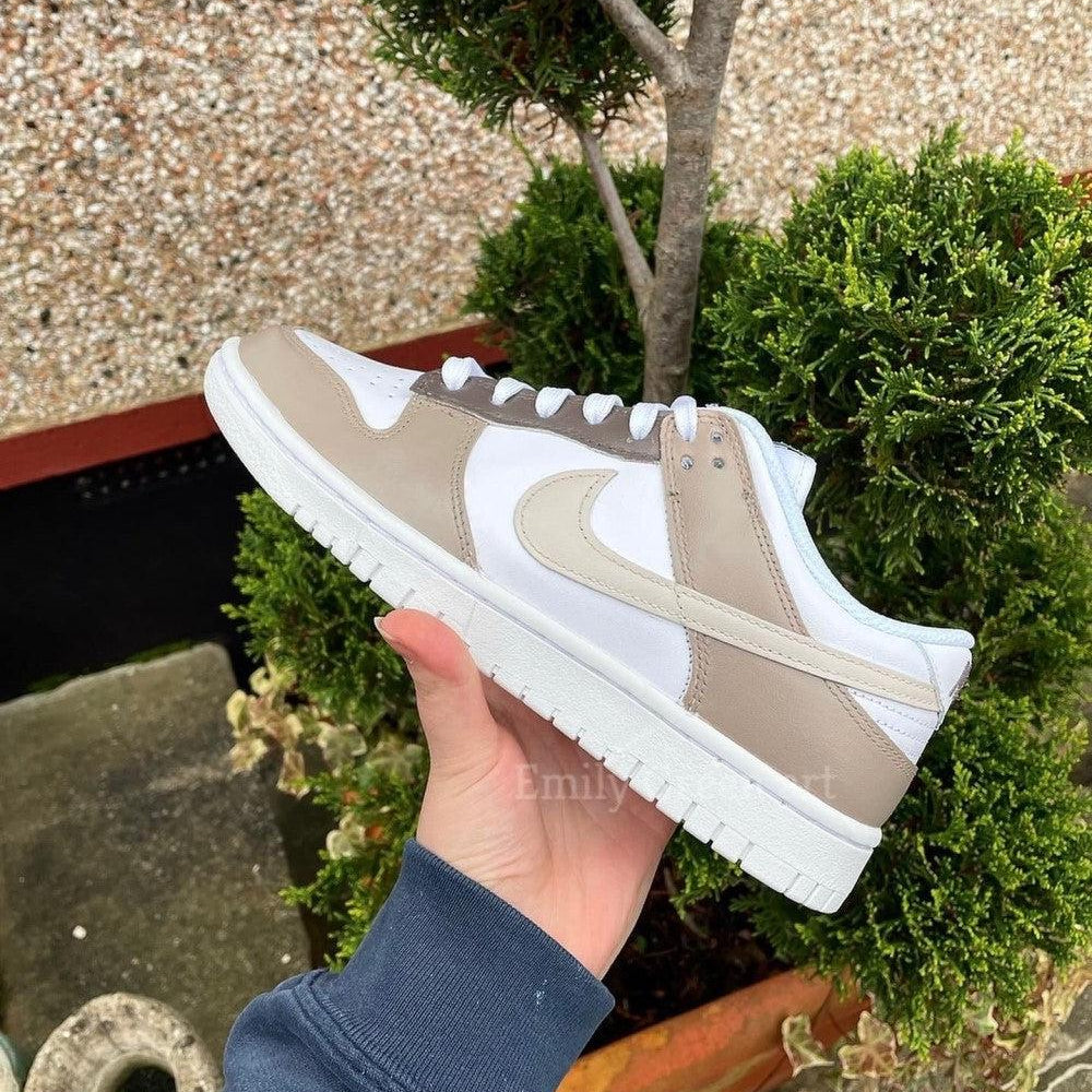 Beige Custom NIKE Dunk-shecustomize